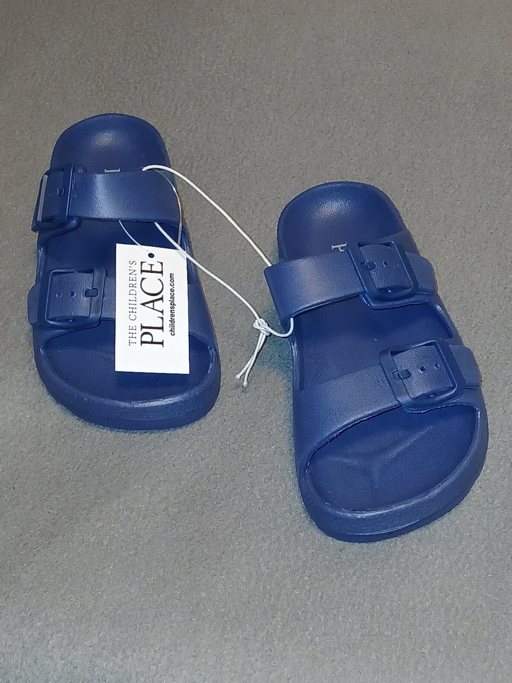 The Children's Place Kids' Navy Blue Double-Buckle Slide Sandals